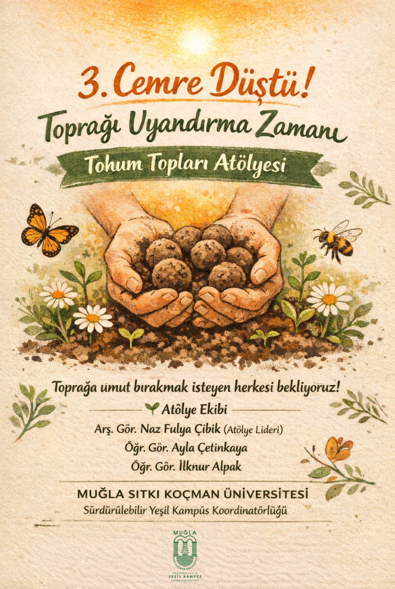 Tohum Topları Atölyesi ile Doğaya Umut Ekildi